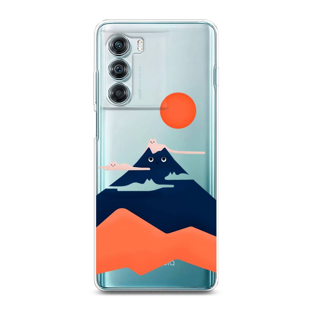 

Чехол на Motorola Moto Edge S30 "Кот-гора", Черный;оранжевый, 243050-4