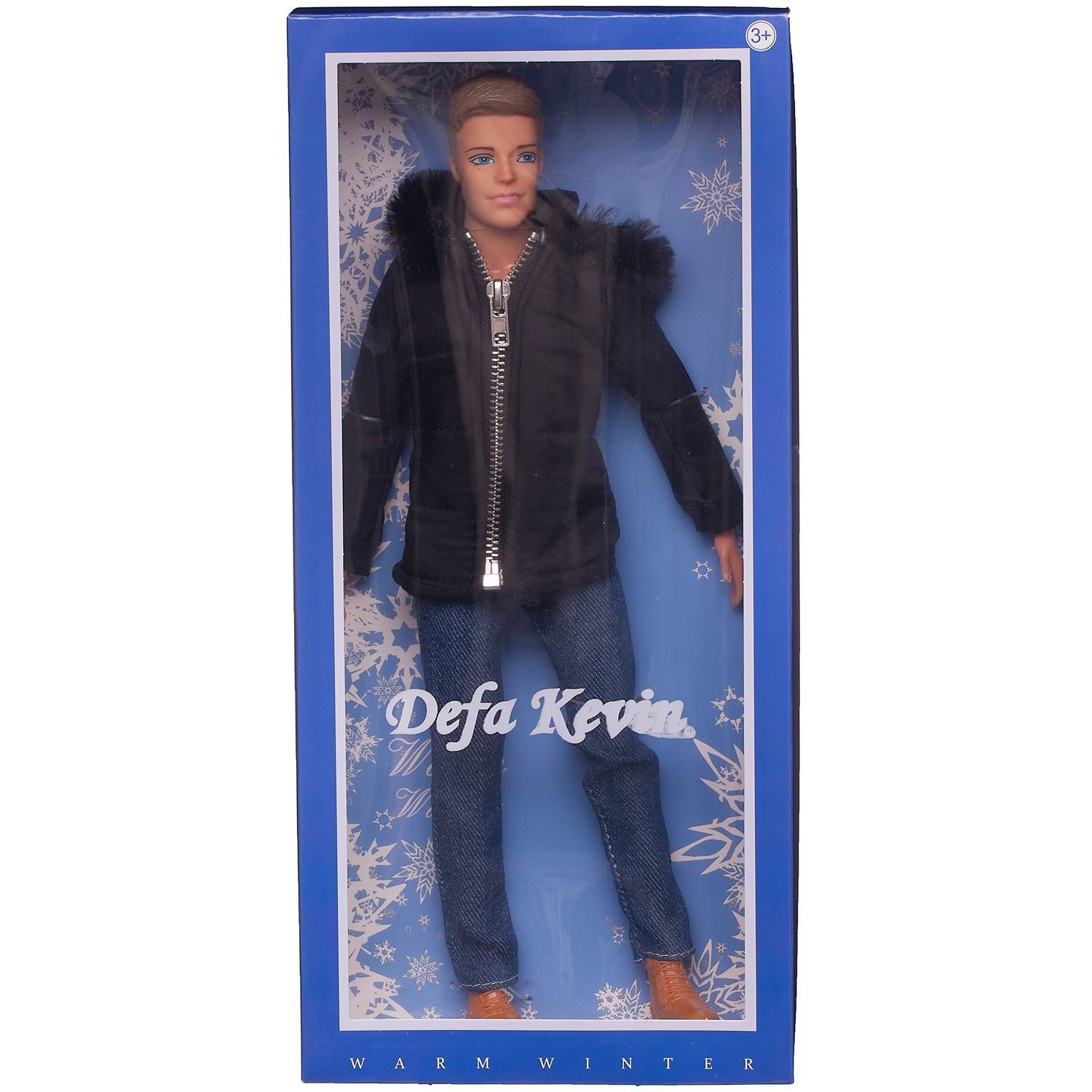 Кукла Defa Kevin Юноша в черной куртке с молнией, 30 см 8427d/черная юноша по сердцу божьему