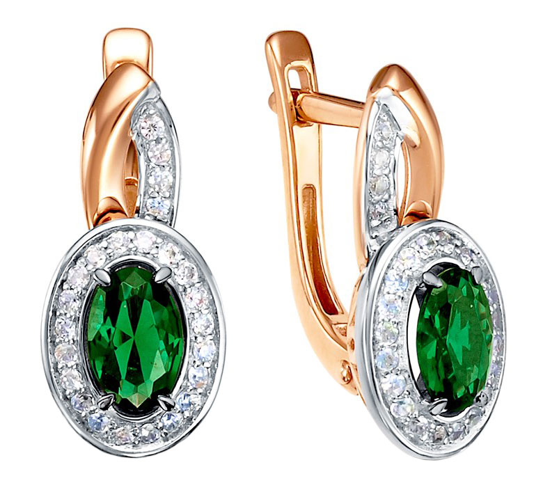 

Серьги из красного золота с изумрудом и бриллиантом RoseGrace 5-3567-103-2K-IZ, 5-3567-103-2K-IZ