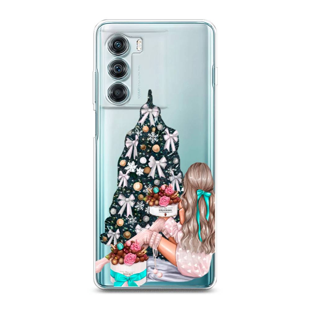 

Чехол на Motorola Moto Edge S30 "New Year", Зеленый;бежевый;голубой, 243050-5