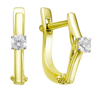 

Серьги из желтого золота с бриллиантом RoseGrace 5-1181-103-2ZH, 5-1181-103-2ZH