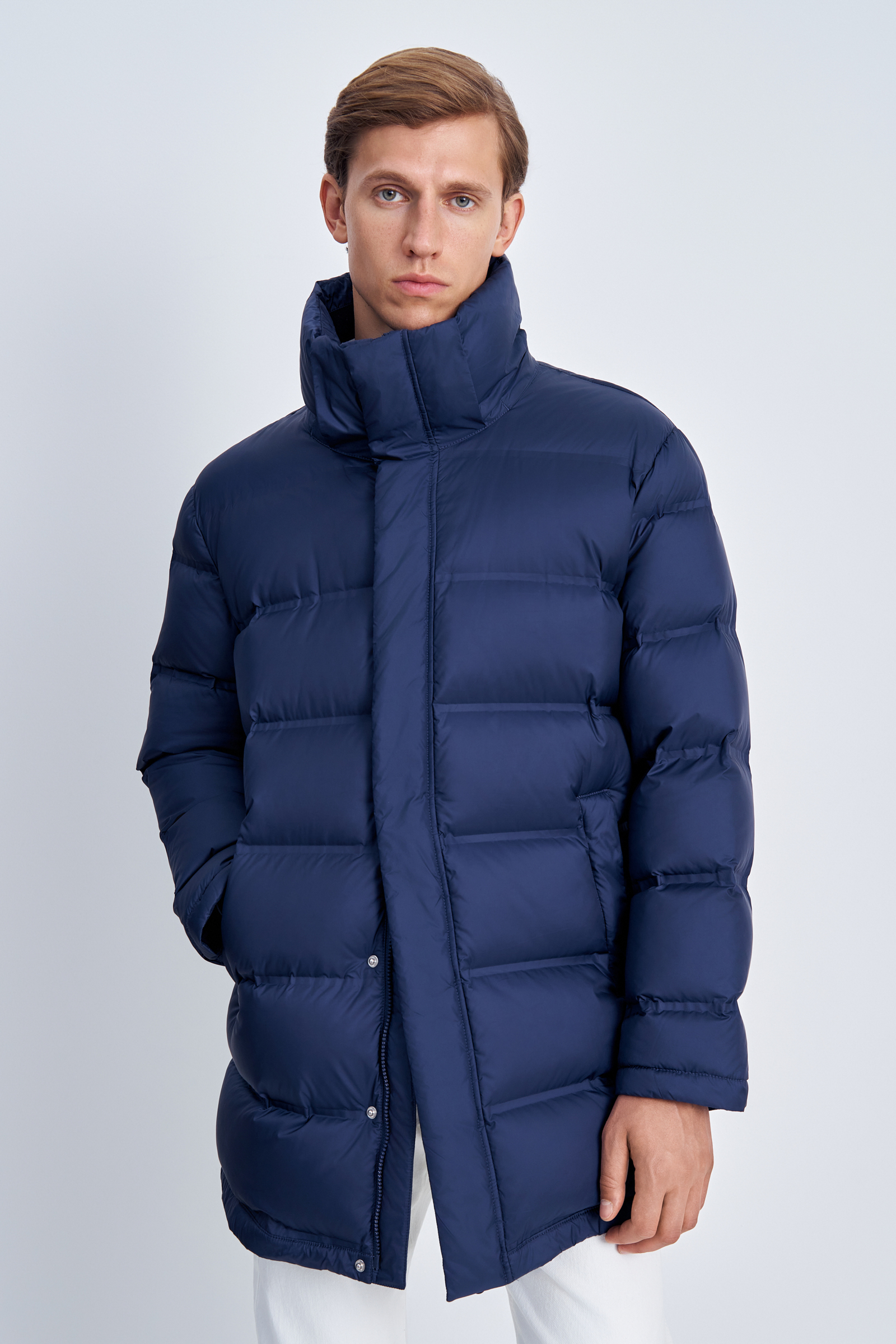 

Пуховик мужской Finn Flare FAC21032 синий 3XL, FAC21032