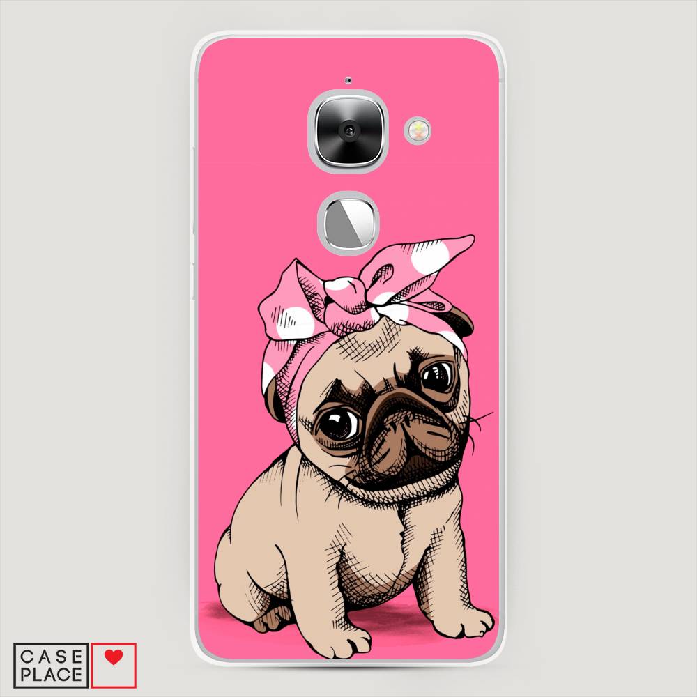 

Чехол Awog на LeEco Le Max 2 / Лееко Ле Макс 2 "Dog Pin-Up", Розовый;бежевый, 140250-2