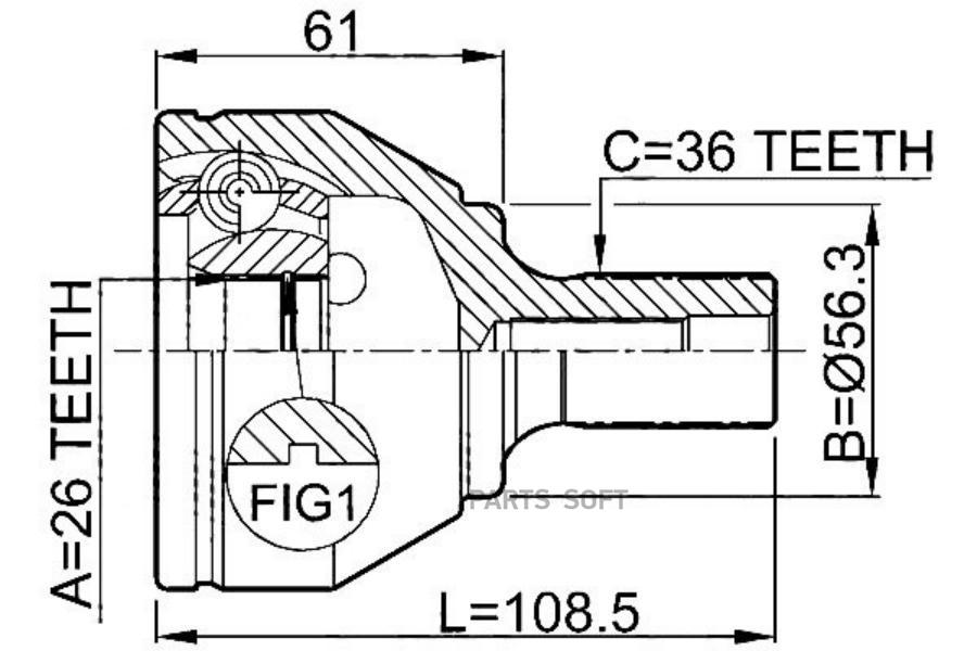 Привод В Сборе Ford Focus Ii 2.0 04- Прав. JIKIU арт. JC51014