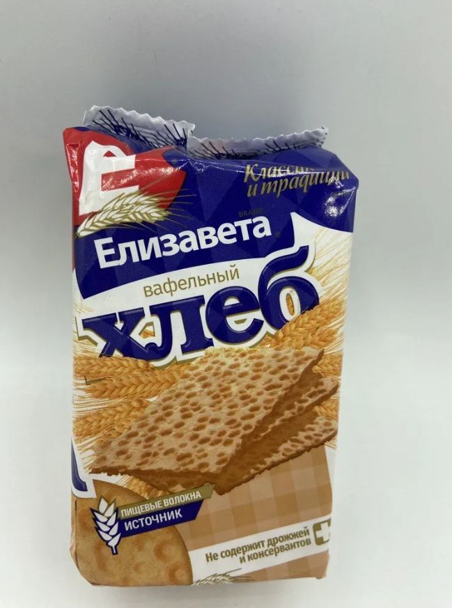 

Хлебцы Елизавета хрустящие Вафельный хлеб, 80 г * 20 шт, хрустящие "Вафельный