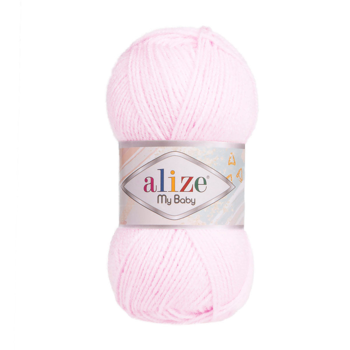 

Пряжа ALIZE 'My baby', 50г, 150м (100% акрил) (184 светло-розовый), 5 мотков