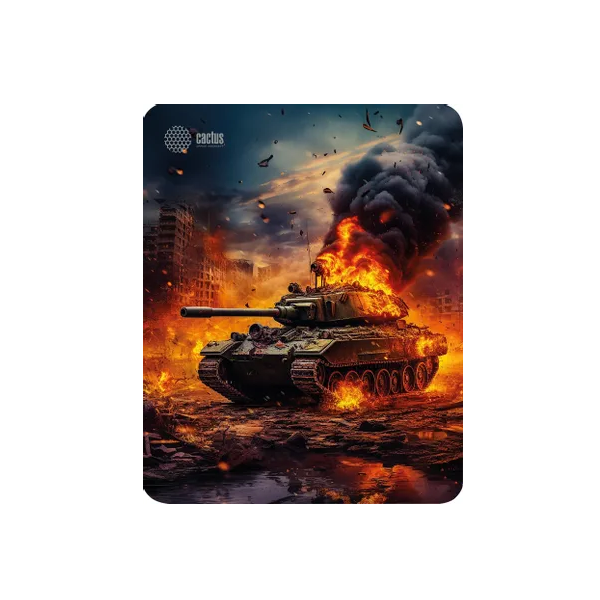 Игровой коврик для мыши CACTUS Burning tank CS-MP-D04M 2486₽