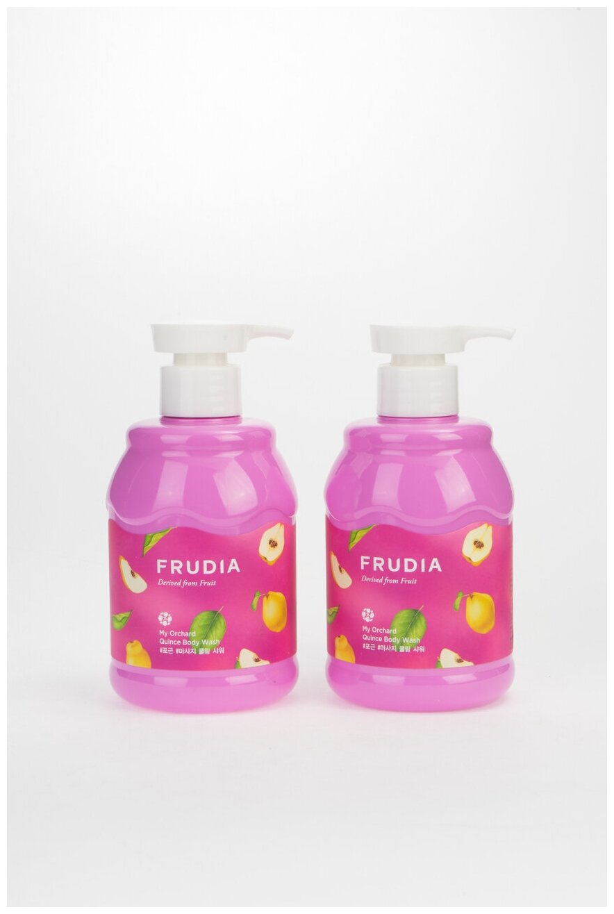 фото Frudia гель для душа с айвой my orchard quince body wash, 2 шт. по 350 мл