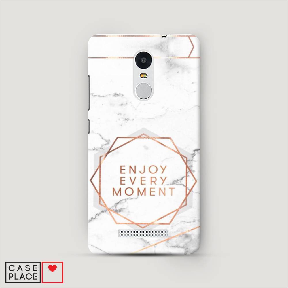 

Пластиковый чехол "Enjoy every moment мрамор" на Xiaomi Redmi Note 3