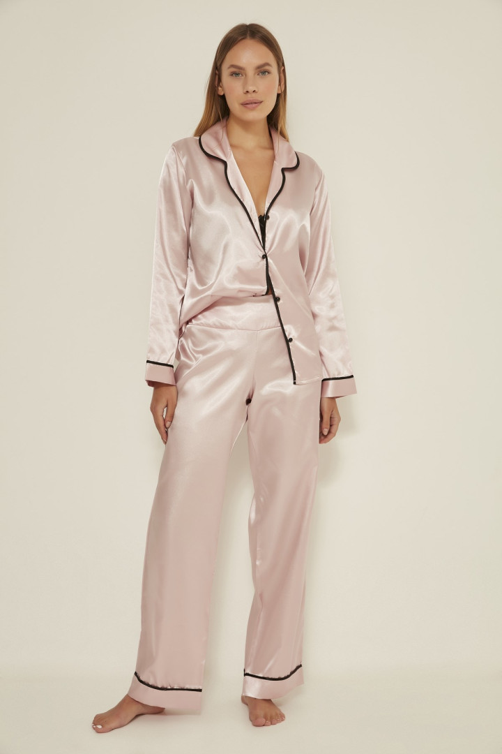 Пижама женская C&CITY 23257 розовая XL (товары доставляются из-за рубежа)