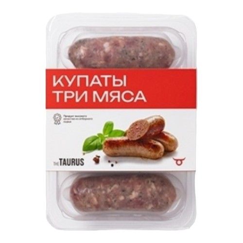 Купаты из говядины-свинины-цыпленка-бройлера Taurus Три мяса 400 г 528₽