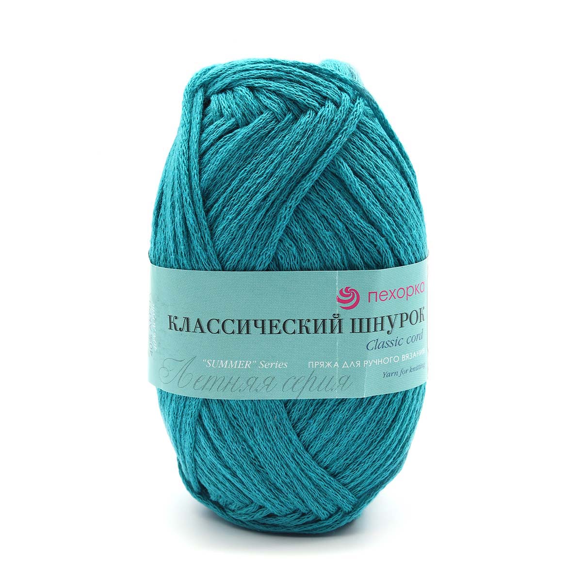 

Пряжа Пехорка 'Классический шнурок' 50г, 135 м (хлопок) (515 зеленая бирюза), 5 мотков