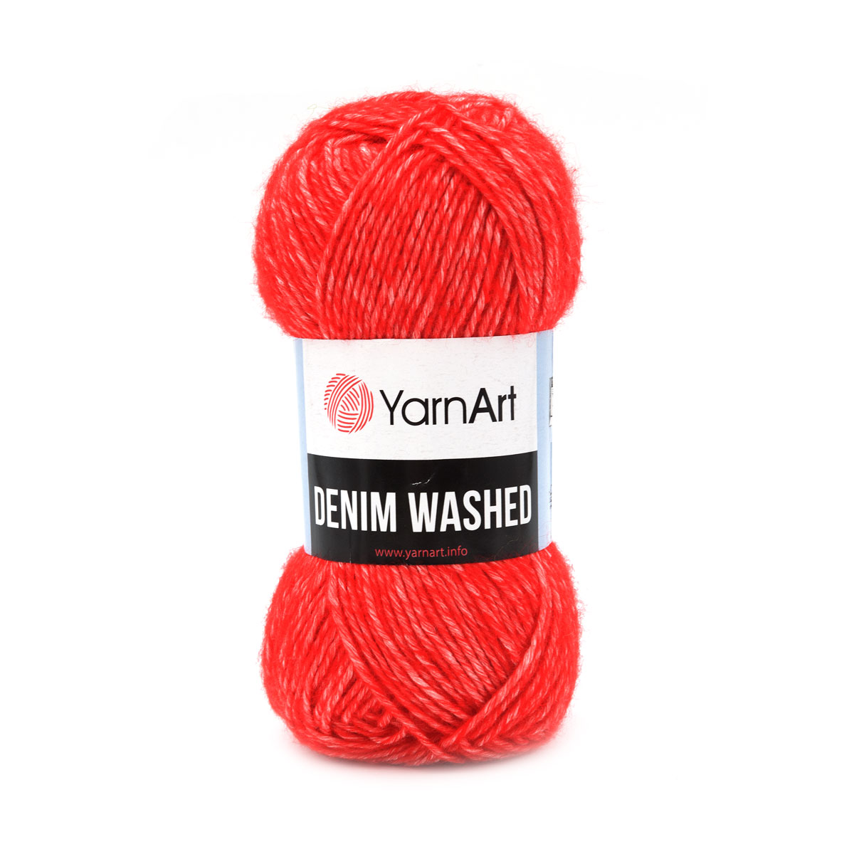 

Пряжа для вязания YarnArt Denim Washed 50г 130м (хлопок, акрил) (919 красный), 10 мотков, 7729666