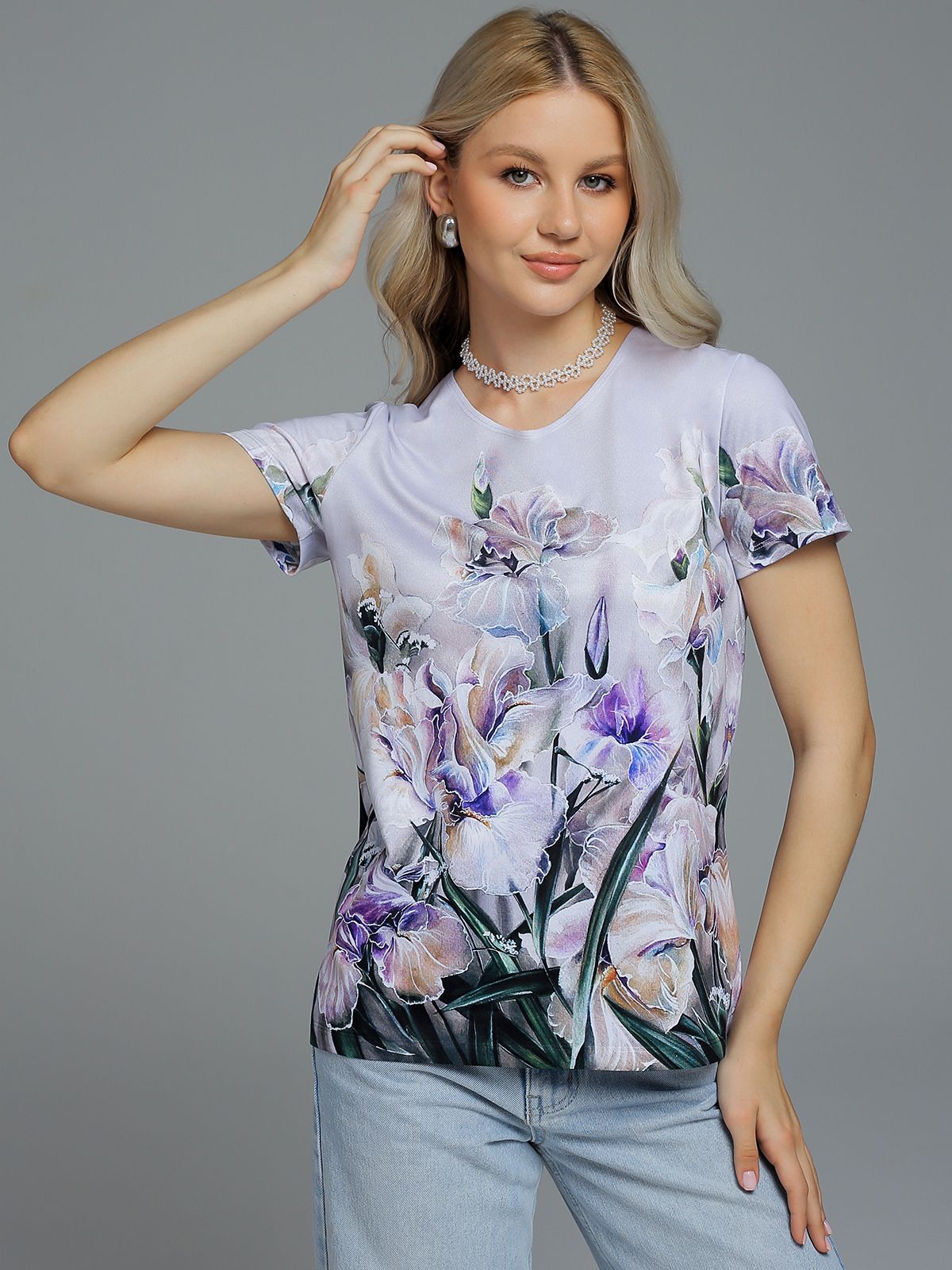 

Футболка женская SAHAR Art lab OFPZ фиолетовая S, Фиолетовый, OFPZ