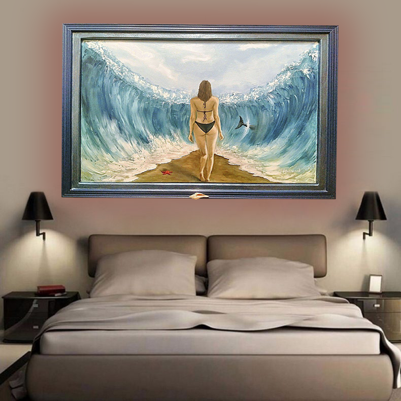 

Картина Cool Pictures Идущая по дну хлопок масло, Картина хлопок масло 50x70