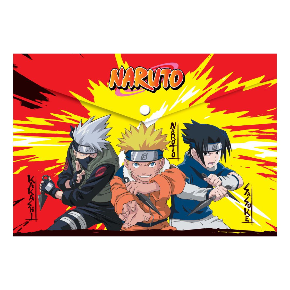 

Папка на кнопке А4 Naruto разноцветная, Разноцветный