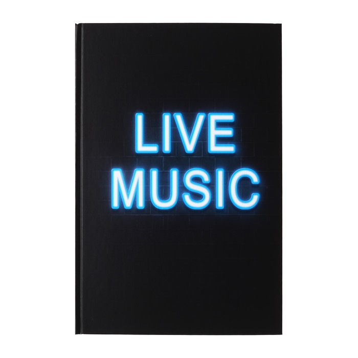 

Колледж-тетрадь в твердой обложке 7БЦ, А4, 80 листов, LIVE MUSIC, блок в клетку, матовая л