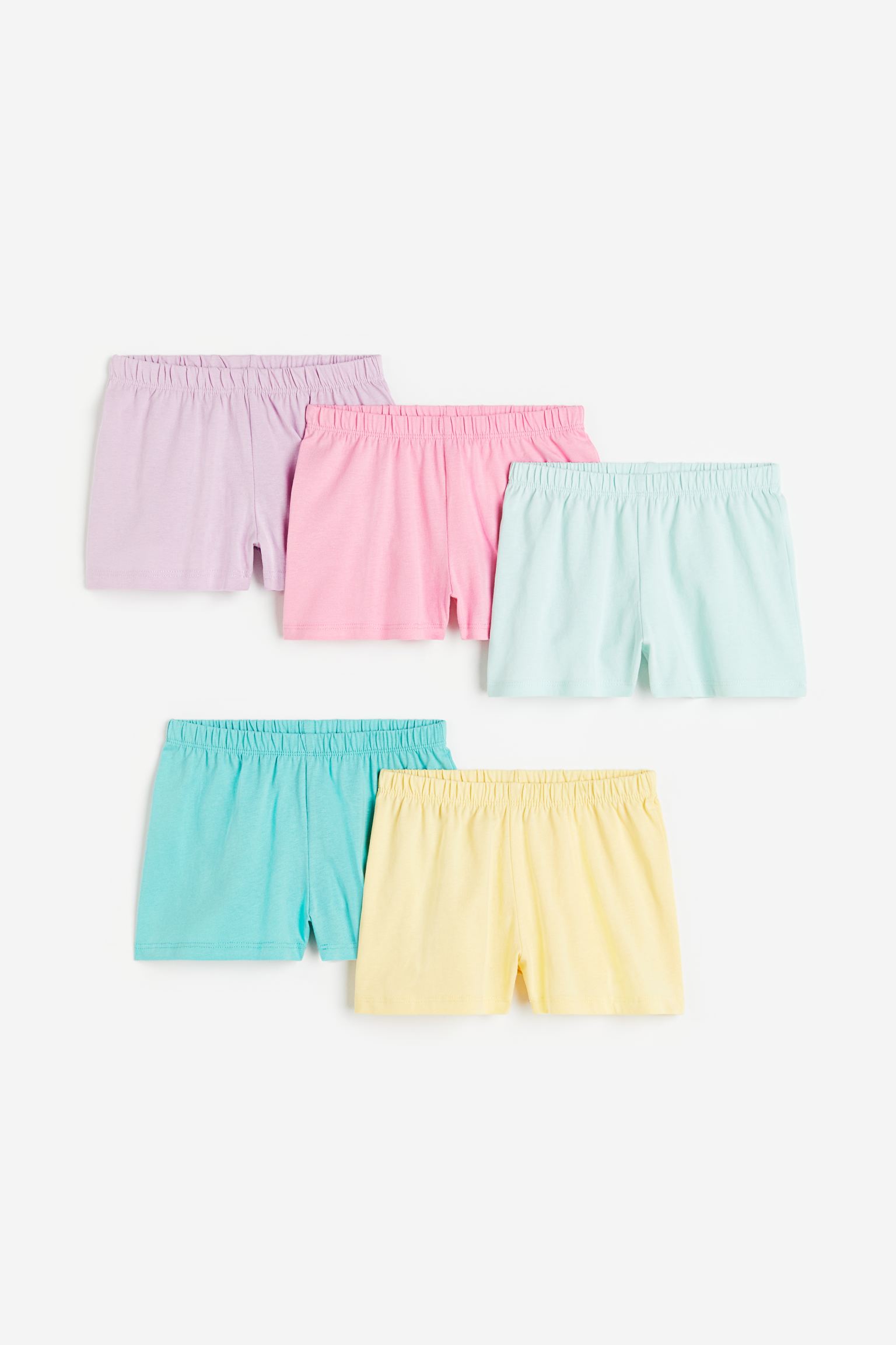 

5 пар хлопковых шорт H&M 140 Светло-фиолетовый/светло-желтый (доставка из-за рубежа), Фиолетовый;желтый, 952893