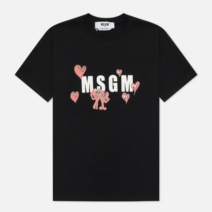 фото Футболка женская msgm 3241mdm172 227298 99 черная xs