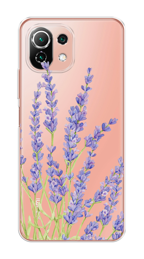 

Чехол на Xiaomi Mi 11 Lite/5G NE "Лавандовые стебли", Фиолетовый;зеленый, 311750-1