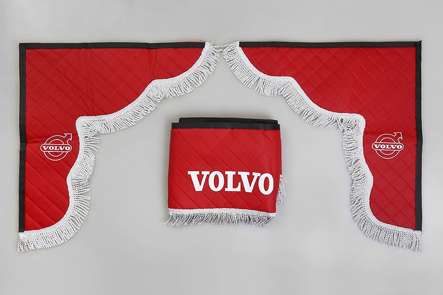 

Ламбрекен VOLVO эко-кожа (Красный с серым), Красный;серый