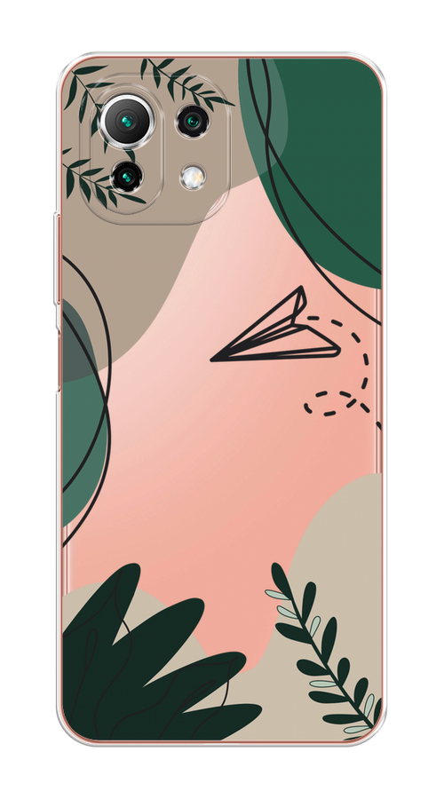 

Чехол на Xiaomi Mi 11 Lite/5G NE "Secret Garden", Зеленый;бежевый;черный, 311750-1