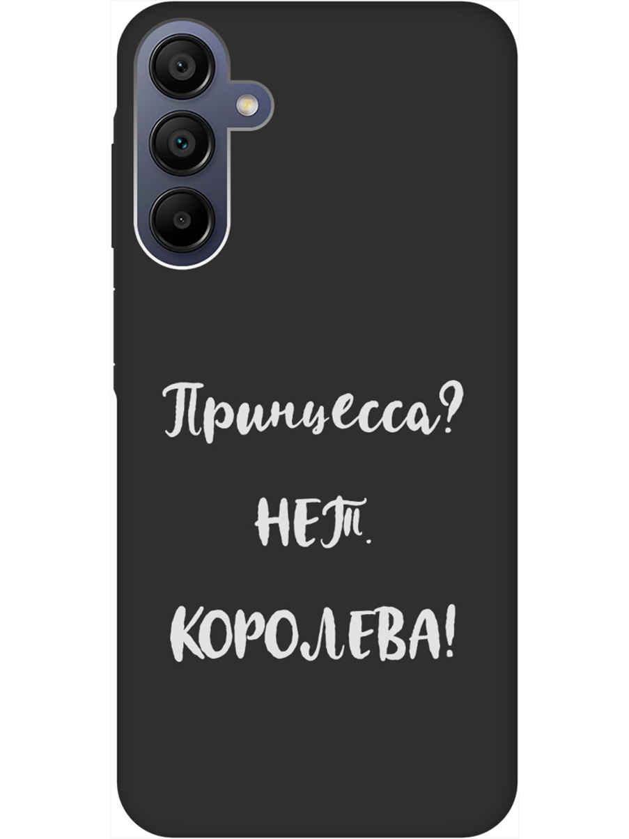 

Силиконовый чехол на Samsung Galaxy A15 с рисунком "Princes W" Soft Touch черный, Черный;серый, 20012139