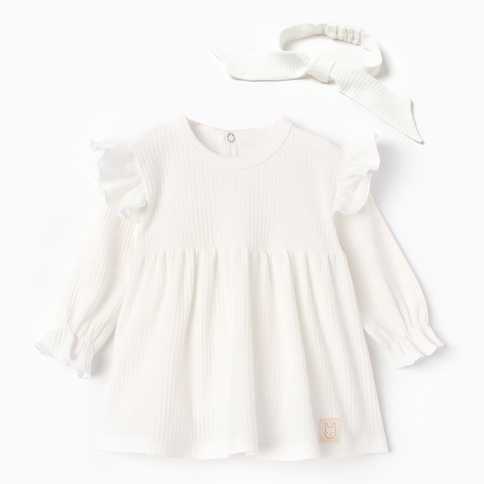 Платье детское Крошка Я BASIC LINE, Белый, 62 корпус formula v line 7713 белый
