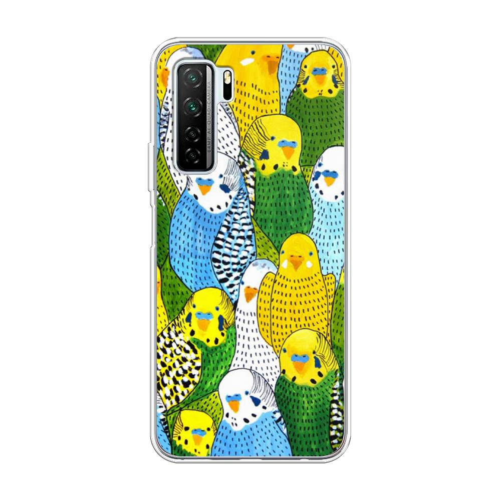 

Чехол Awog на Huawei Nova 7 SE "Попугаи", Желтый;зеленый;голубой, 6102950-1