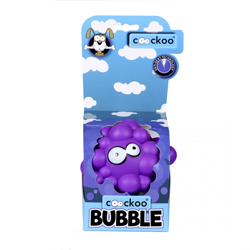 фото Жевательная игрушка для собак ebi bubble, фиолетовый, 11.5 см