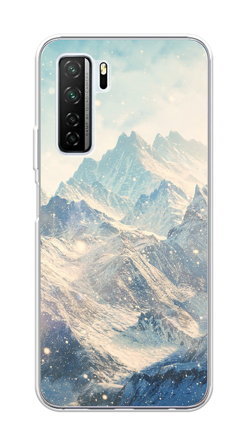 

Чехол Awog на Huawei Nova 7 SE "Горы 4", Голубой, 6102950-4