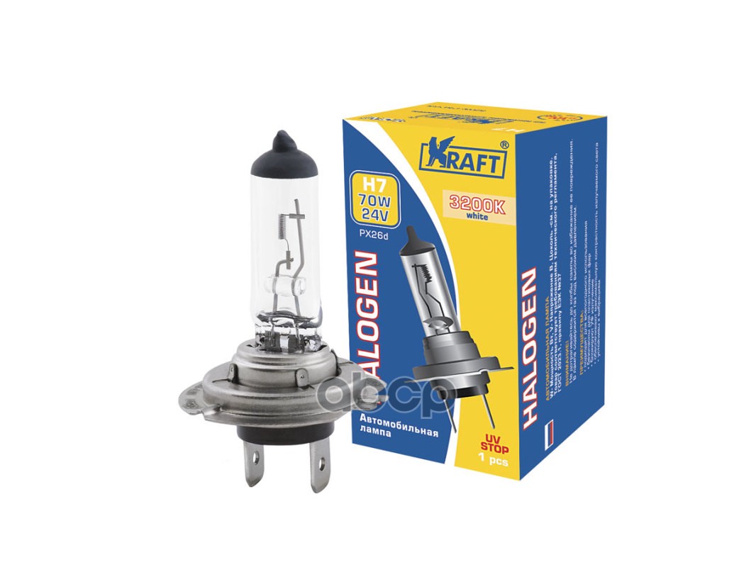 

Лампа 12v H7 70w Px26d Kraft 1 Шт. Картон Kt700016 Kraft арт. KT700016