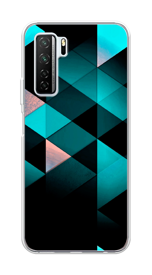 

Чехол Awog на Huawei Nova 7 SE "Геометрия 16", Голубой;черный, 6102950-3