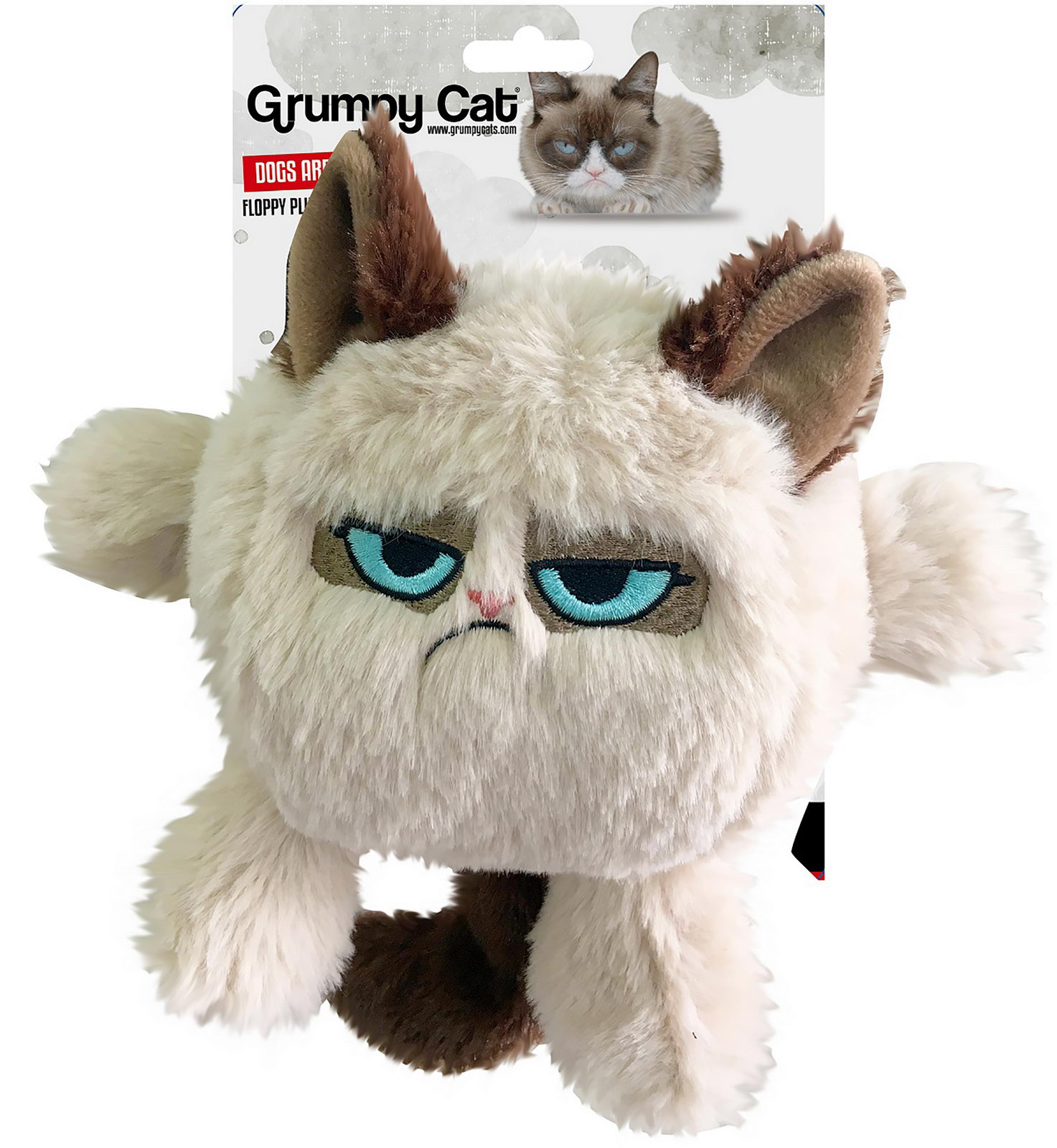 фото Мягкая игрушка для собак rosewood сердитый кот флюк, бежевый, 11 см