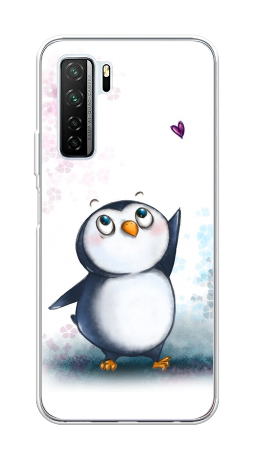 

Чехол Awog на Huawei Nova 7 SE "Пингвин и сердечко", Белый, 6102950-1