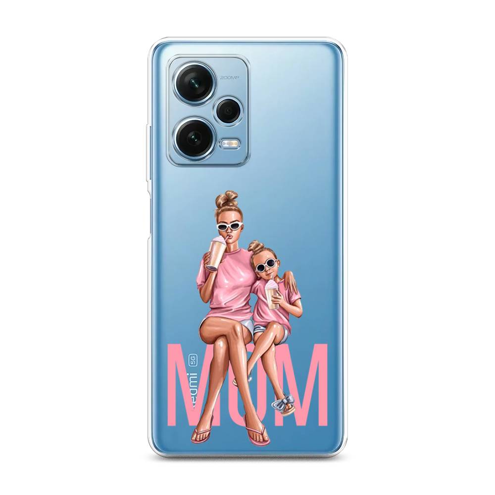 

Чехол Awog для Xiaomi Redmi Note 12 Pro Plus "Lovely mom", Бежевый;розовый;прозрачный, 317150-7