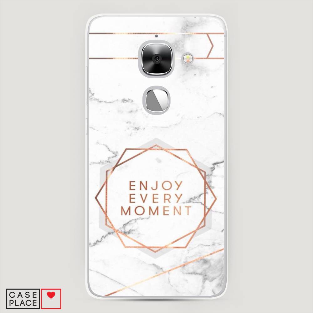 

Чехол Awog на LeEco Le Max 2 / Лееко Ле Макс 2 "Enjoy every moment мрамор", Белый;розовый;серый, 140250-7