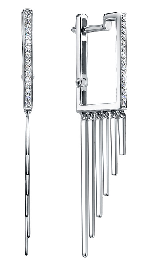 

Серьги из платины с бриллиантом Platika 2-0387-901, 2-0387-901