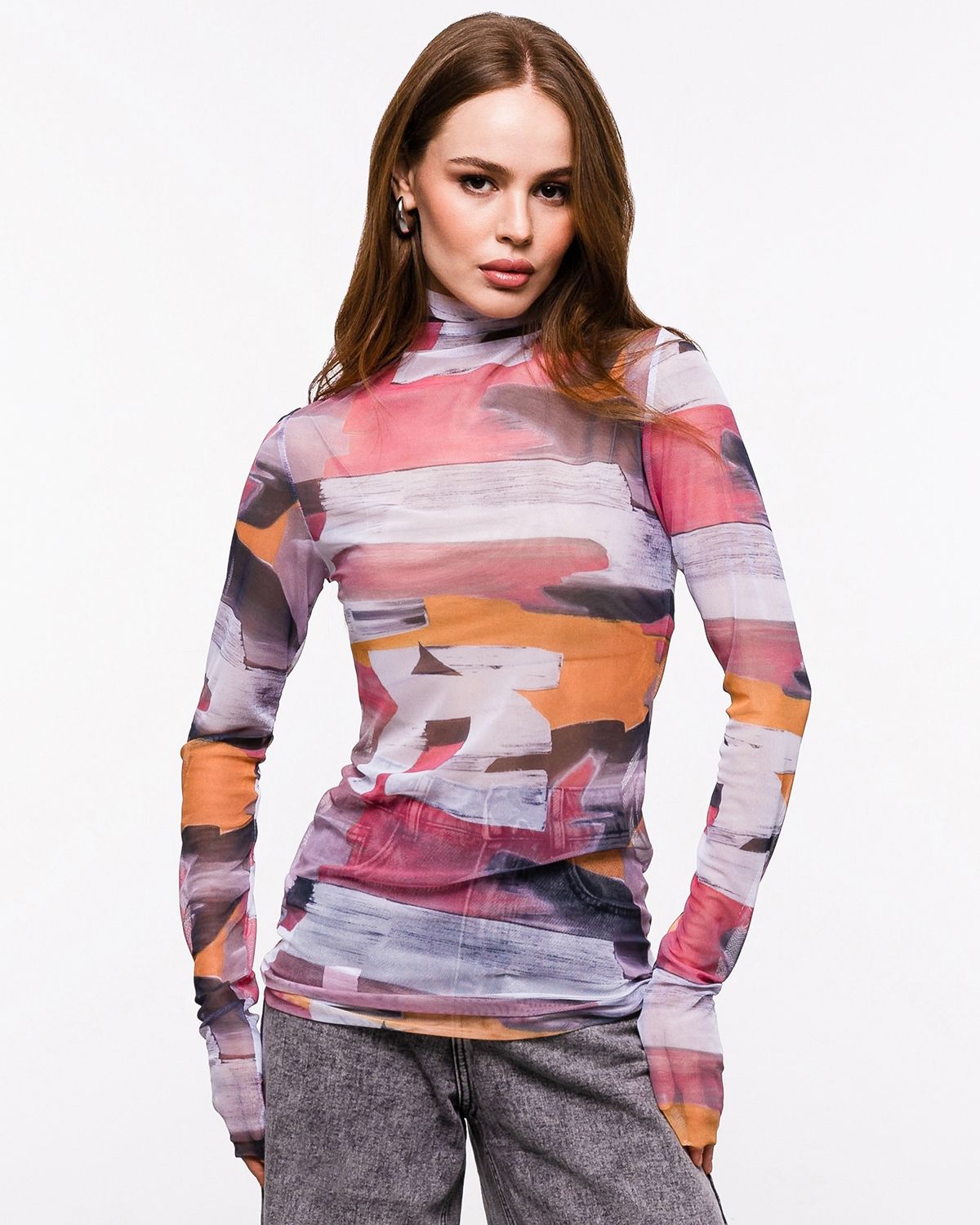 

Водолазка женская SAHAR Art lab O56.8 серая 50-52 RU, Серый, O56.8
