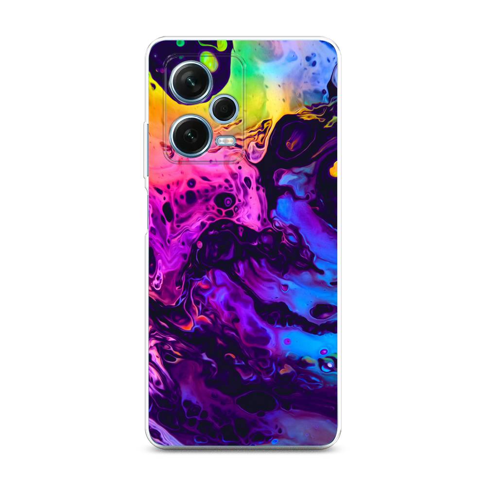 

Чехол Awog для Xiaomi Redmi Note 12 Pro Plus "ACID fluid", Красный, 317150-3