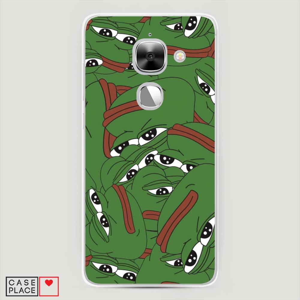 

Чехол Awog на LeEco Le Max 2 / Лееко Ле Макс 2 "Печальный frog", Зеленый;белый, 140250-9