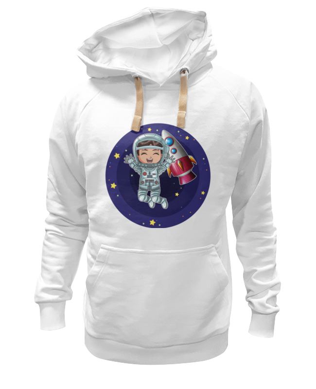 Толстовка унисекс Printio Космонавт белая 3XL