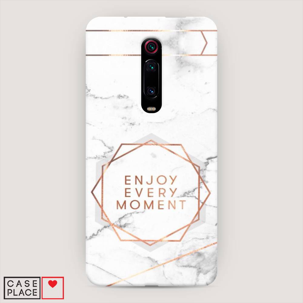 

Пластиковый чехол "Enjoy every moment мрамор" на Xiaomi Redmi K20, 35520-5