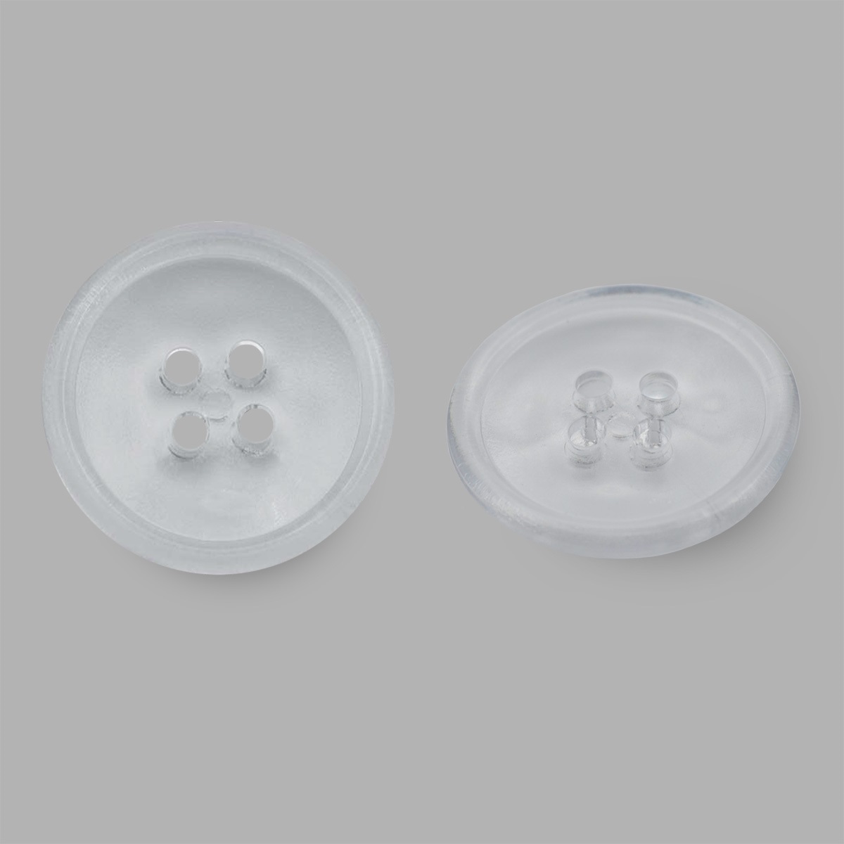 

Пуговица для спецодежды 36L (23 мм), 4 прокола, пластик, КЛ23-4 (прозрачный), 1000 шт