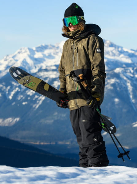 

Спортивная куртка мужская Quiksilver EQYTJ03320 зеленая S, EQYTJ03320