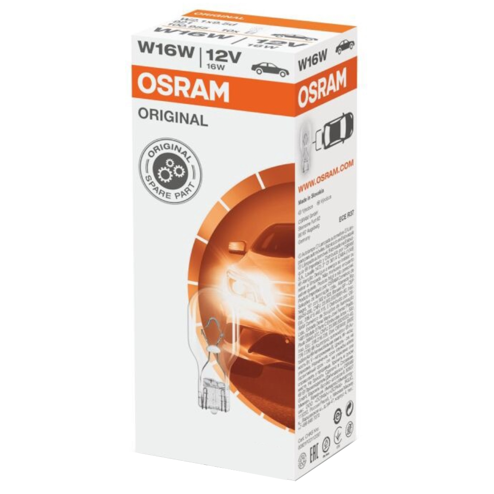 Комплект автомобильных сигнальных ламп Osram W21/5W (21/5W 12V) Original line 10шт