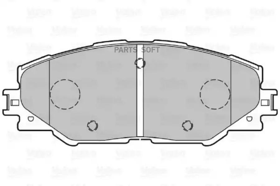 

Тормозные колодки Valeo дисковые 301078