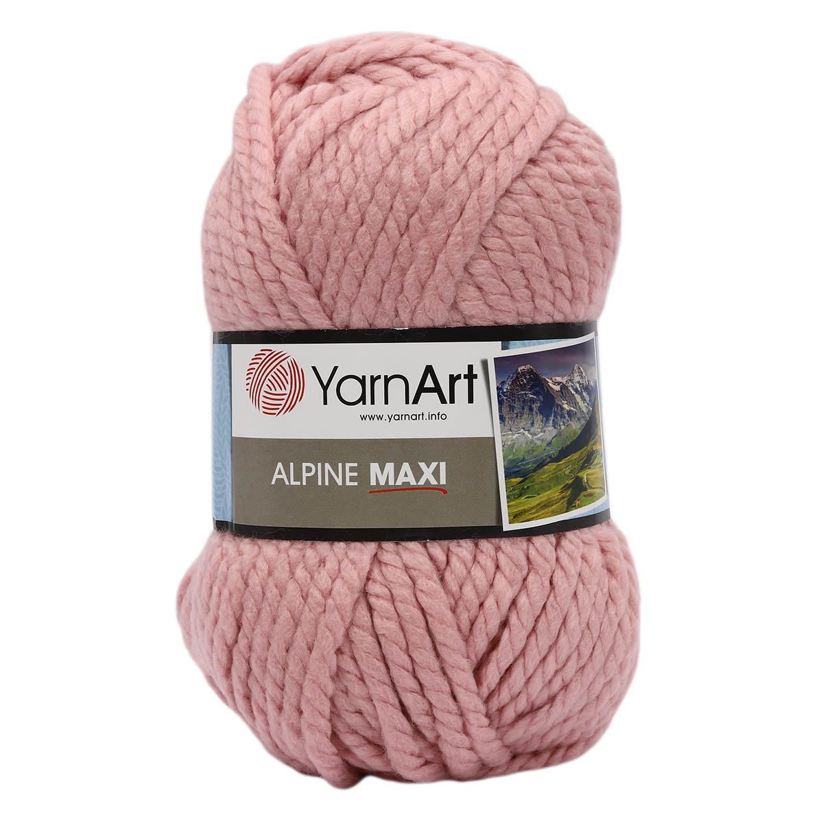 

Пряжа YarnArt 'Alpine Maxi' 250г, 105м (шерсть, акрил) (673 светло-розовый), 2 мотка