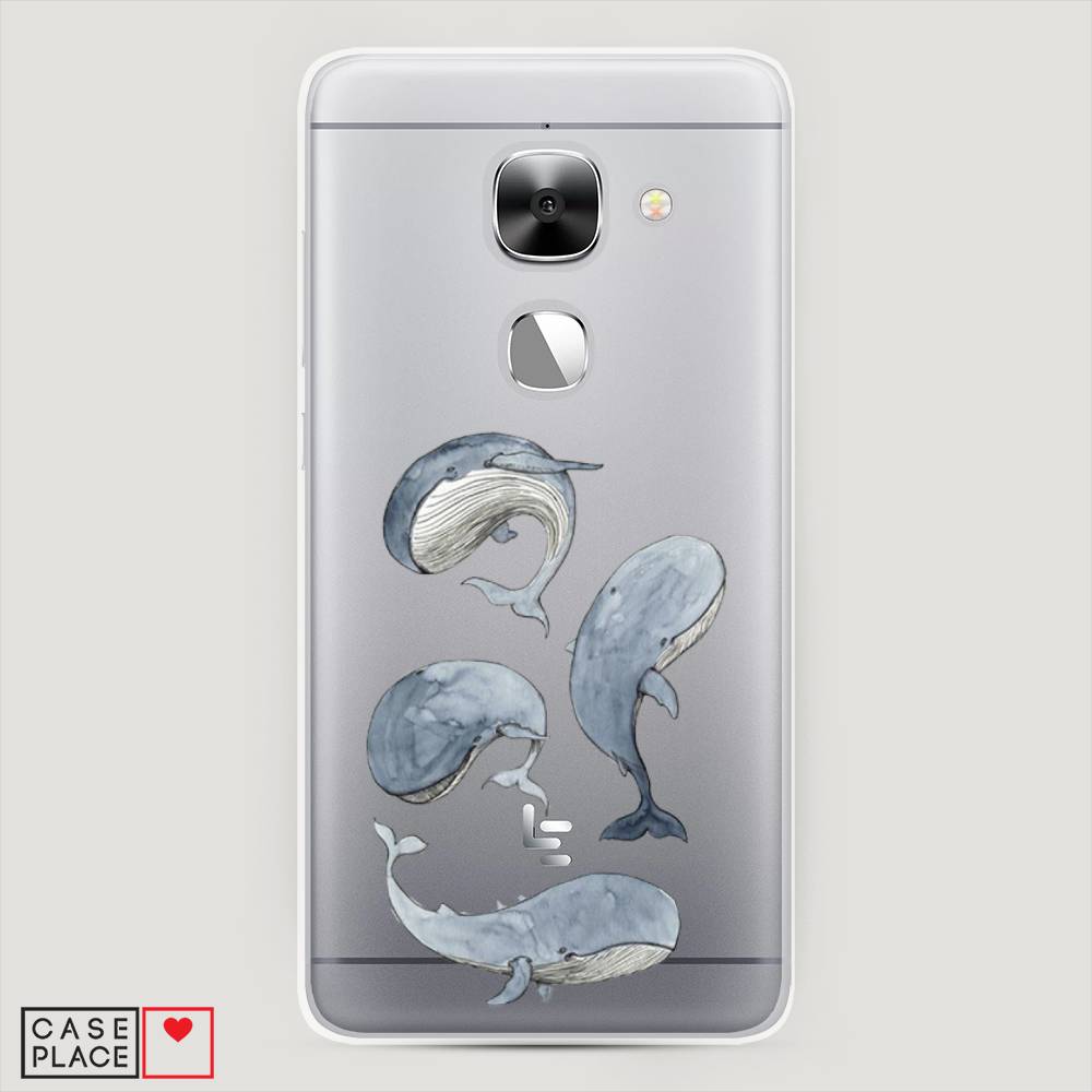 

Чехол Awog на LeEco Le Max 2 / Лееко Ле Макс 2 "Киты", Белый;прозрачный;голубой, 140250-1