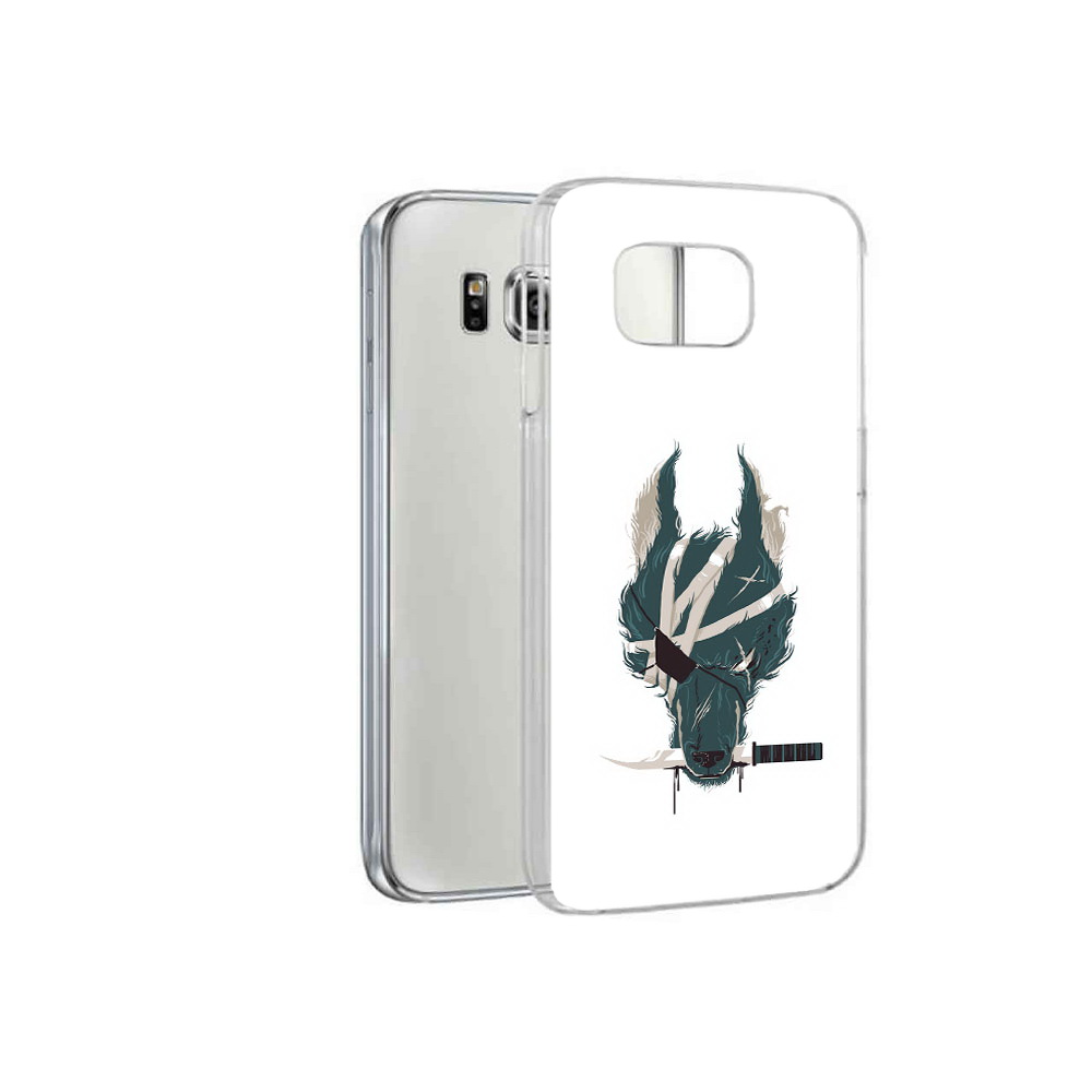 

Чехол MyPads Tocco для Samsung Galaxy S6 волк-разбойник (PT12300.506.271), Прозрачный, Tocco